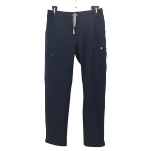 FIGS Yola High Waisted Skinny Scrub Pant Dark Harbor Extra Small Petite Nursing